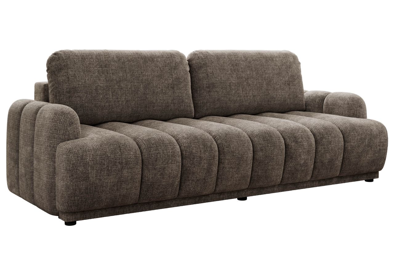 Sofa ACCORIDO - brązowy, szenil grubo tkany