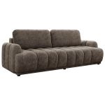 Sofa ACCORIDO - brązowy, szenil grubo tkany