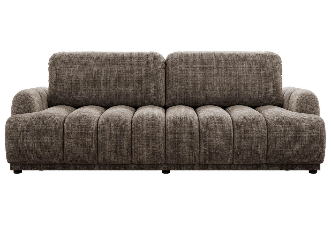 Sofa ACCORIDO - brązowy, szenil grubo tkany