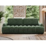 Sofa ACCORIDO - ciemnozielony, szenil grubo tkany