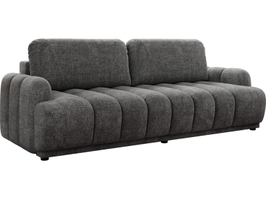 Sofa ACCORIDO - ciemnoszary, szenil grubo tkany