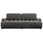 Sofa ACCORIDO - ciemnoszary, szenil grubo tkany