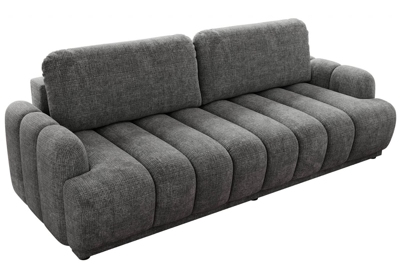 Sofa ACCORIDO - ciemnoszary, szenil grubo tkany