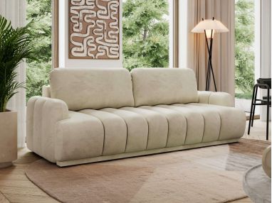Sofa ACCORIDO - kremowy, welwet