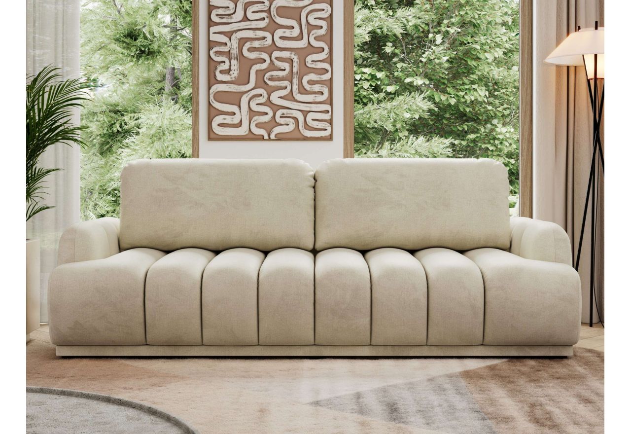 Sofa ACCORIDO - kremowy, welwet