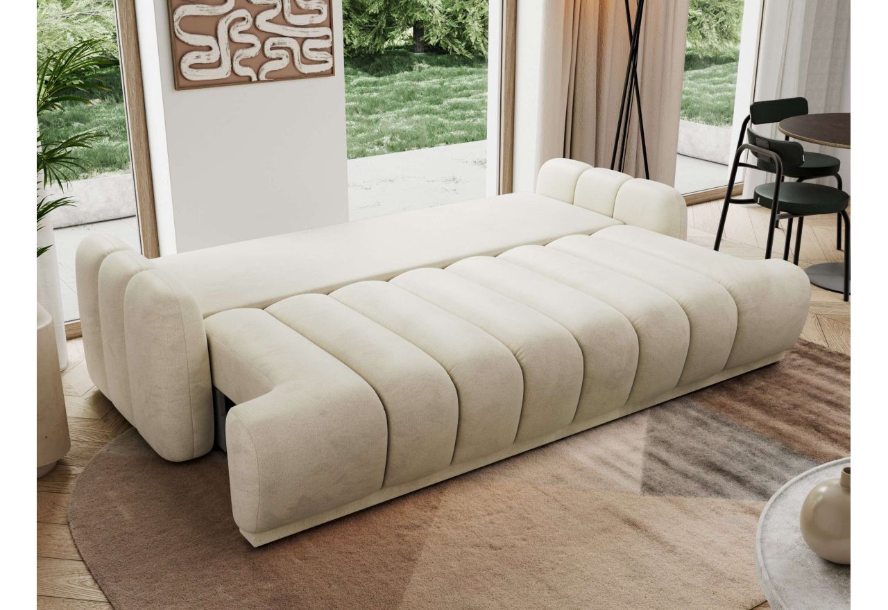 Sofa ACCORIDO - kremowy, welwet