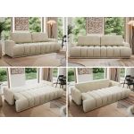 Sofa ACCORIDO - kremowy, welwet