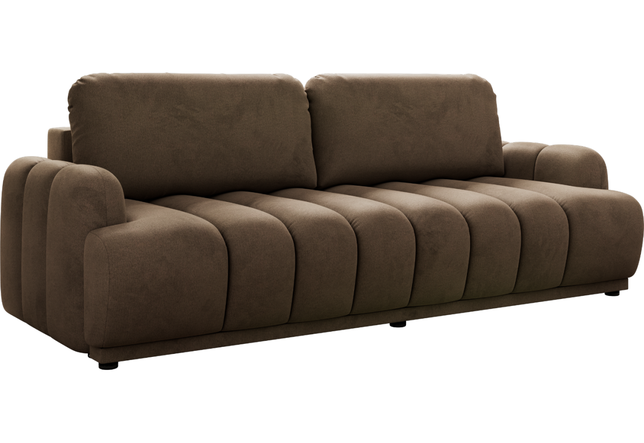 Sofa ACCORIDO - brązowy, welwet