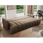 Sofa ACCORIDO - brązowy, welwet