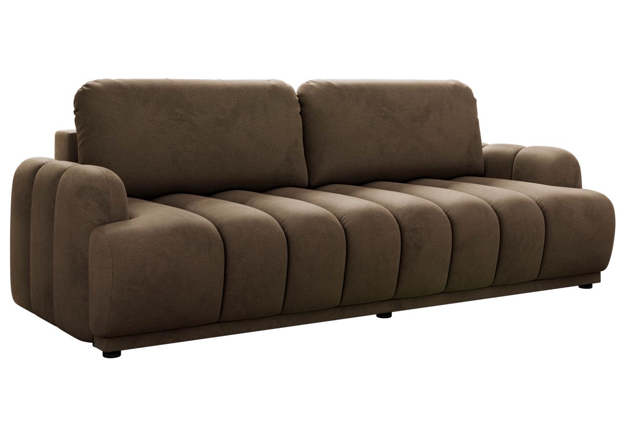 Sofa ACCORIDO - brązowy, welwet