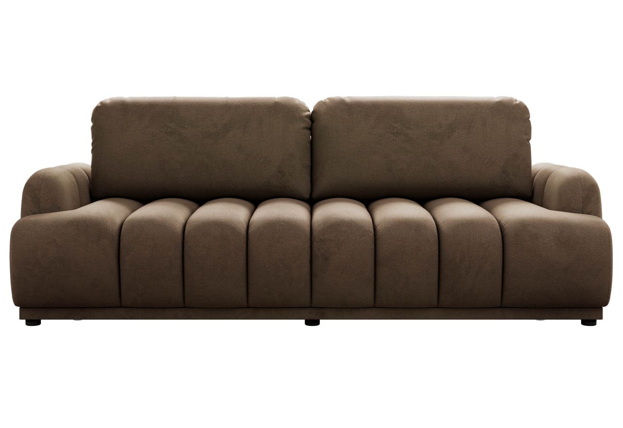 Sofa ACCORIDO - brązowy, welwet