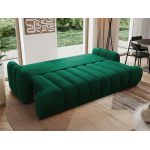 Sofa ACCORIDO - ciemnozielony, welwet