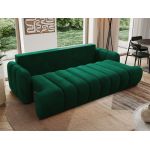 Sofa ACCORIDO - ciemnozielony, welwet