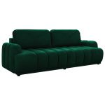 Sofa ACCORIDO - ciemnozielony, welwet