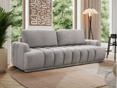 Sofa ACCORIDO - jasnoszary, welwet