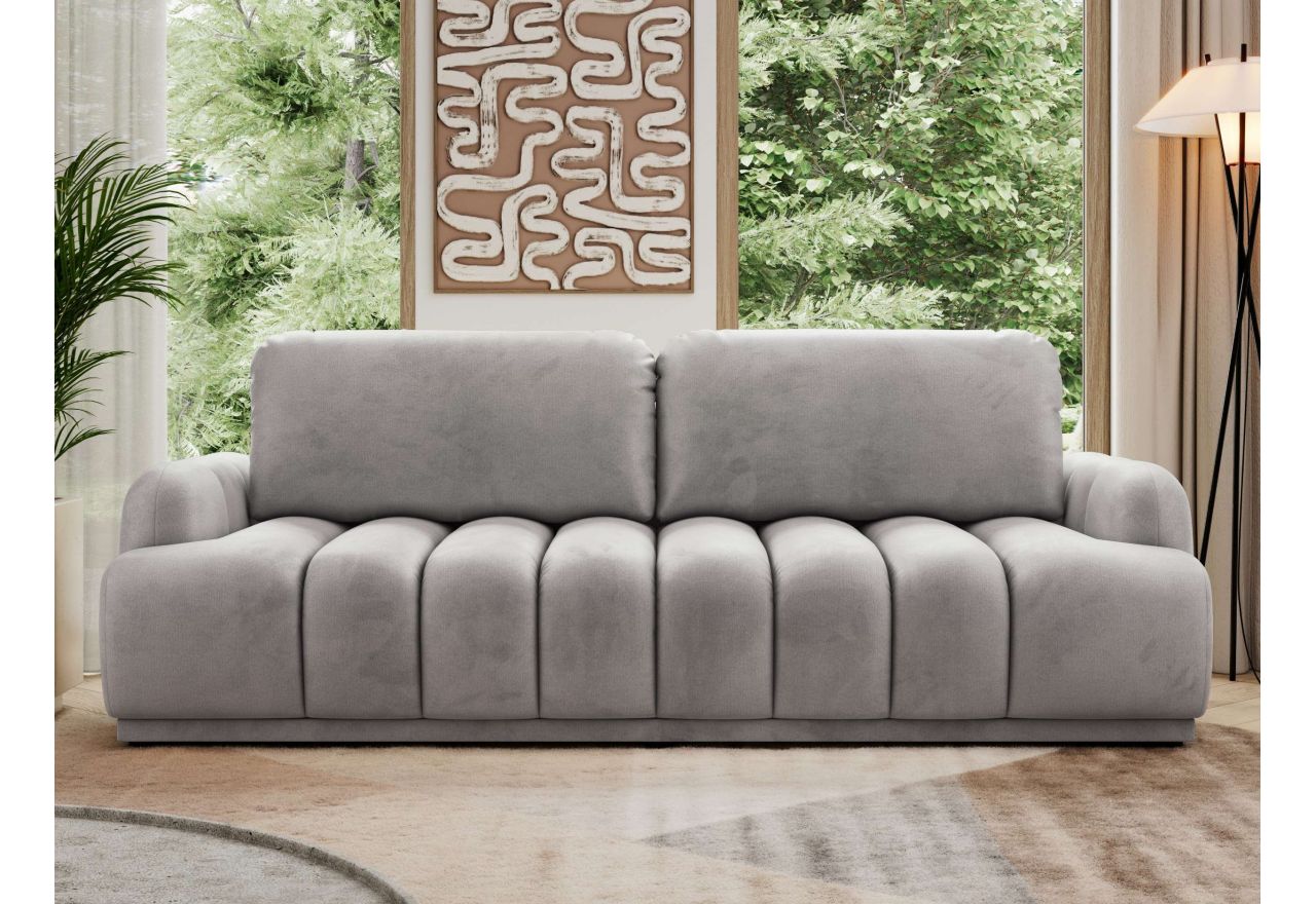 Sofa ACCORIDO - jasnoszary, welwet
