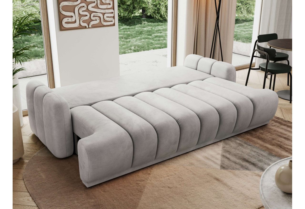 Sofa ACCORIDO - jasnoszary, welwet