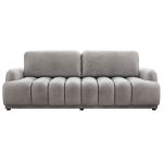 Sofa ACCORIDO - jasnoszary, welwet
