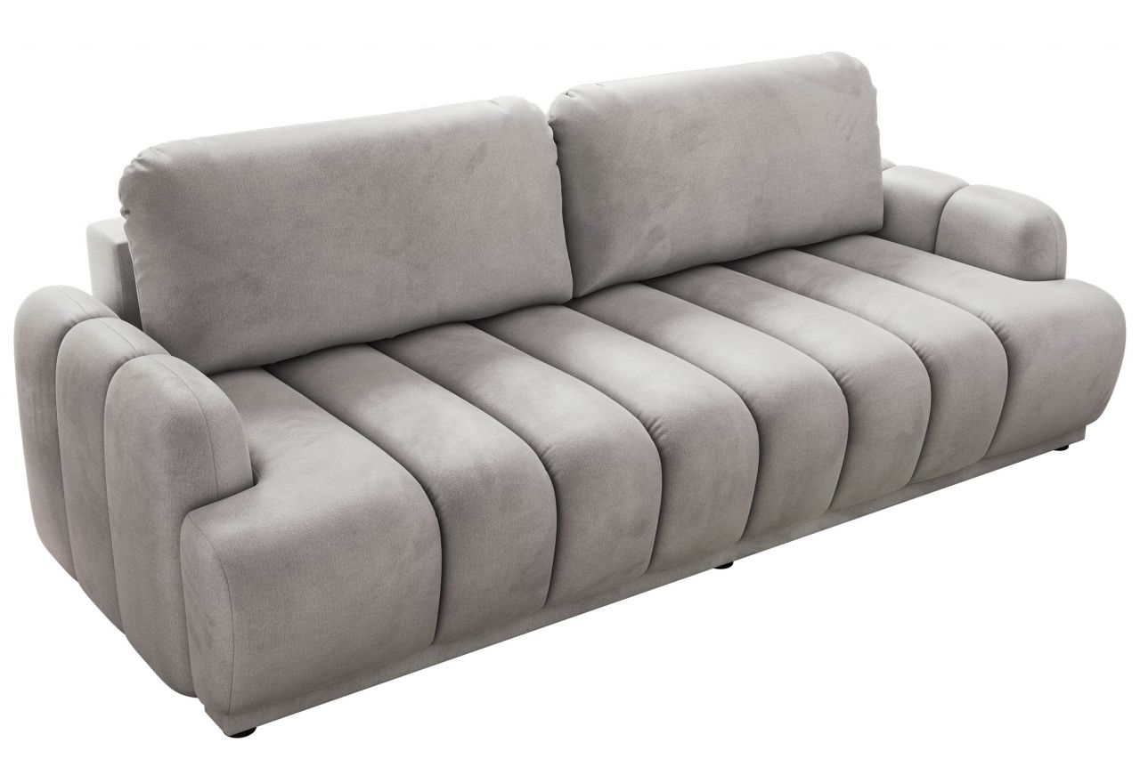Sofa ACCORIDO - jasnoszary, welwet