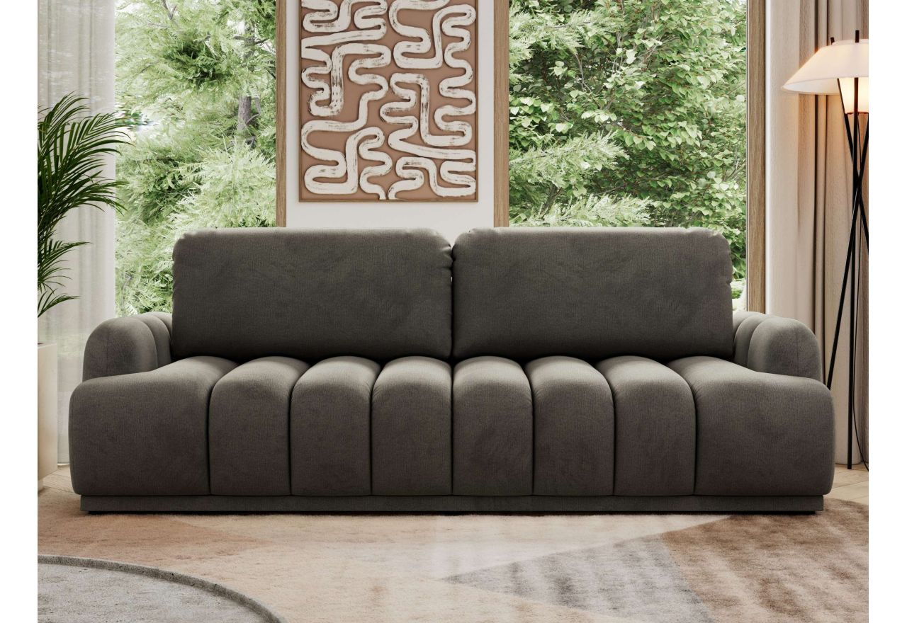 Sofa ACCORIDO - ciemnoszary, welwet