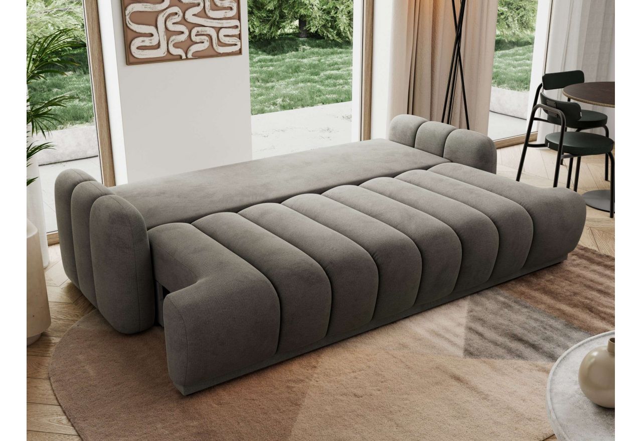 Sofa ACCORIDO - ciemnoszary, welwet