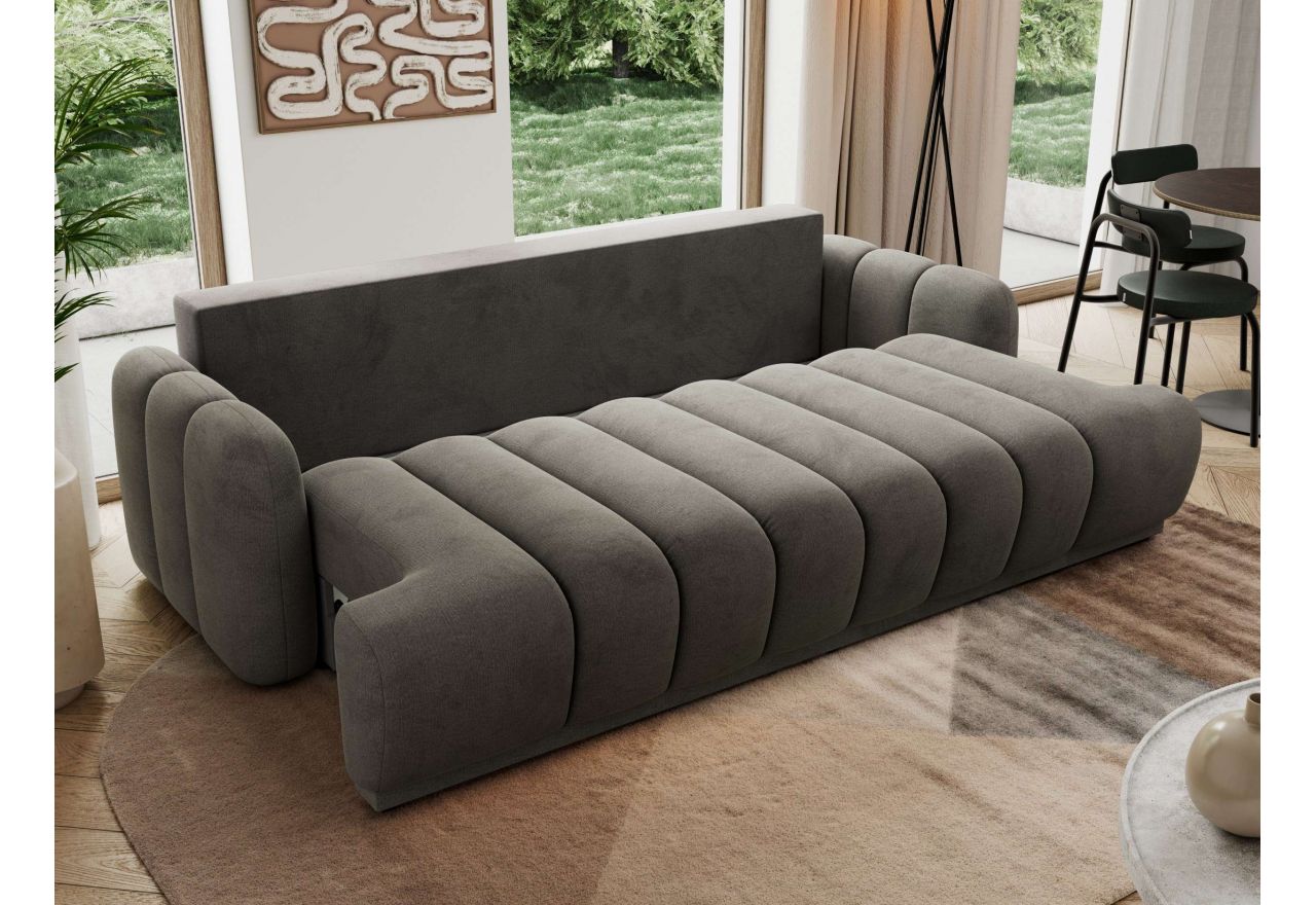 Sofa ACCORIDO - ciemnoszary, welwet