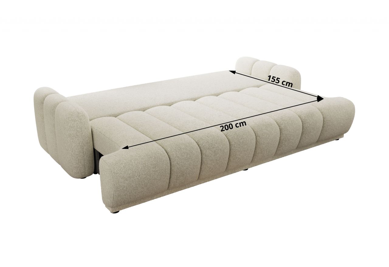 Sofa ACCORIDO - kremowy, struktura
