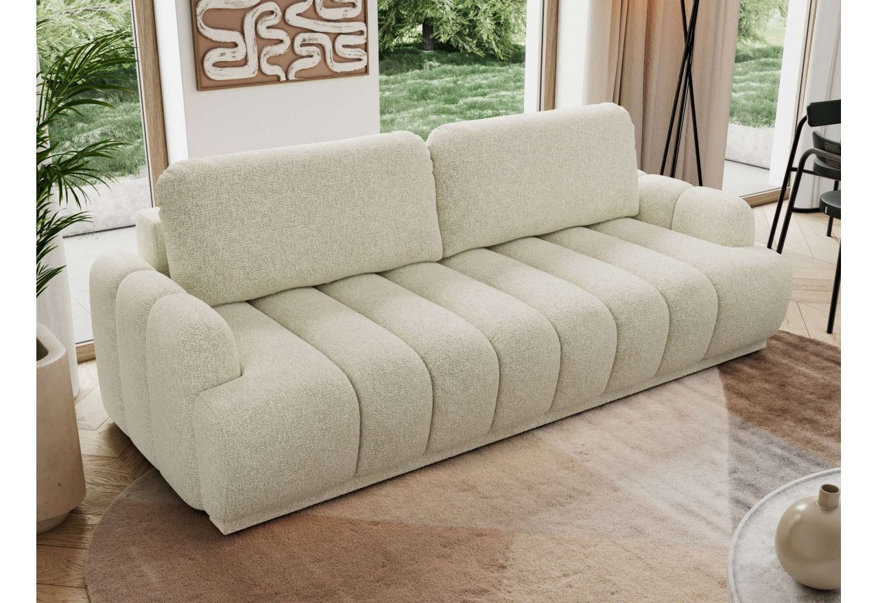 Sofa ACCORIDO - kremowy, struktura