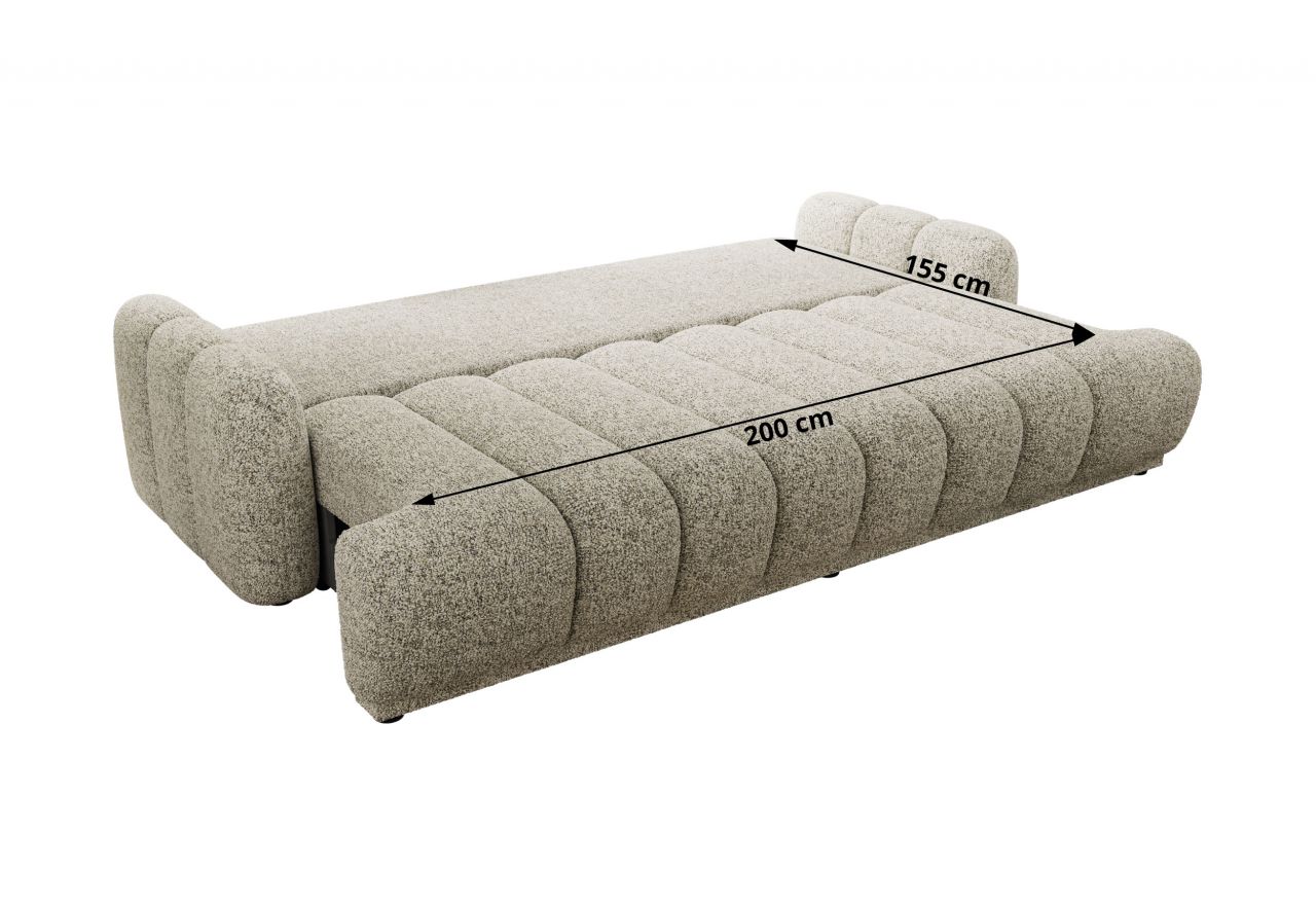 Sofa ACCORIDO - beżowy, struktura