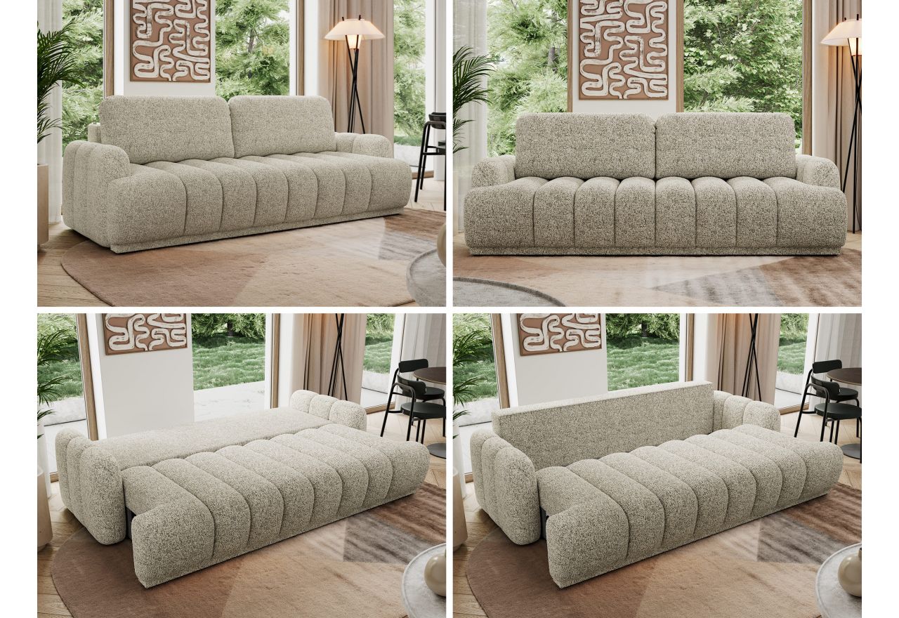 Sofa ACCORIDO - beżowy, struktura