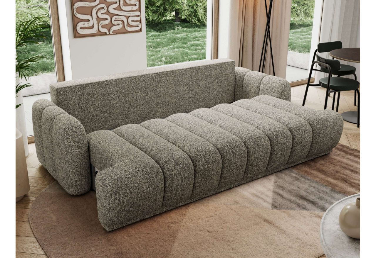 Sofa ACCORIDO - szary, struktura