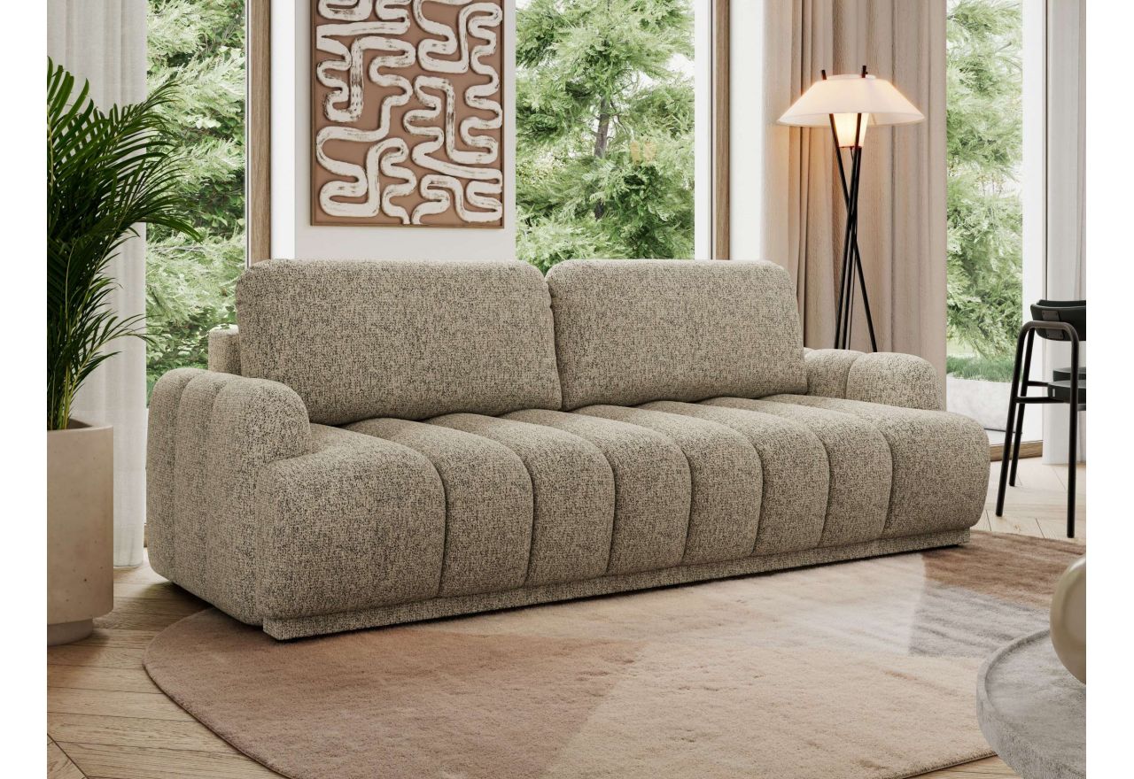 Sofa ACCORIDO - ciemnobeżowy, struktura
