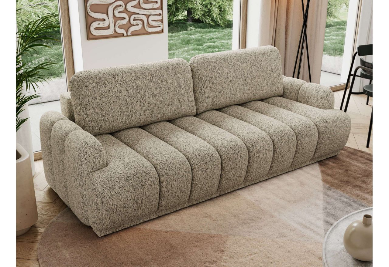 Sofa ACCORIDO - ciemnobeżowy, struktura