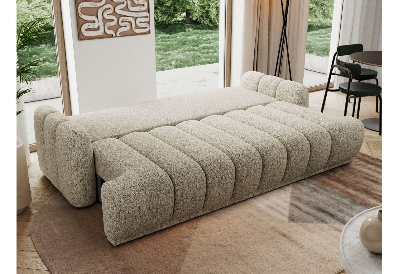 Sofa ACCORIDO - ciemnobeżowy, struktura