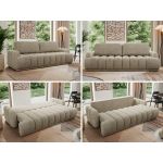 Sofa ACCORIDO - ciemnobeżowy, struktura