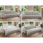 Sofa ACCORIDO - jasnoszary, struktura