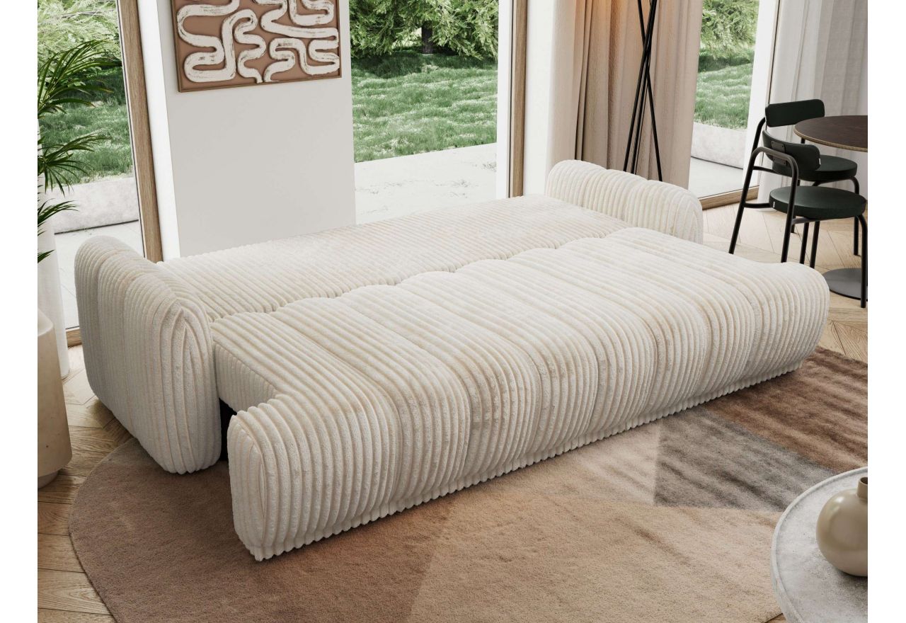 Sofa ACCORIDO - beżowy, sztruks