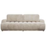 Sofa ACCORIDO - beżowy, sztruks