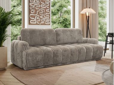 Sofa ACCORIDO - jasnobrązowy, sztruks