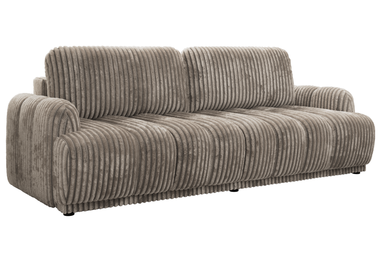 Sofa ACCORIDO - jasnobrązowy, sztruks