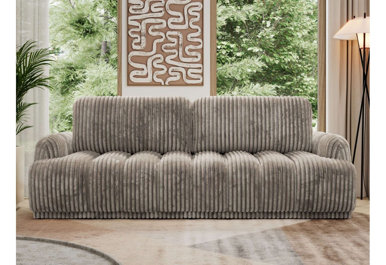 Sofa ACCORIDO - jasnobrązowy, sztruks