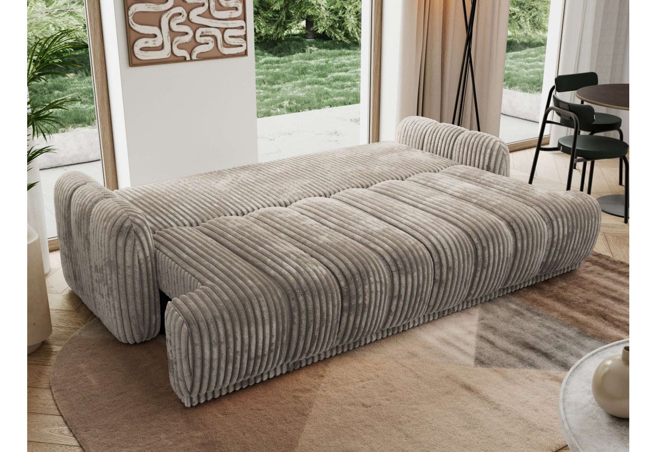 Sofa ACCORIDO - jasnobrązowy, sztruks