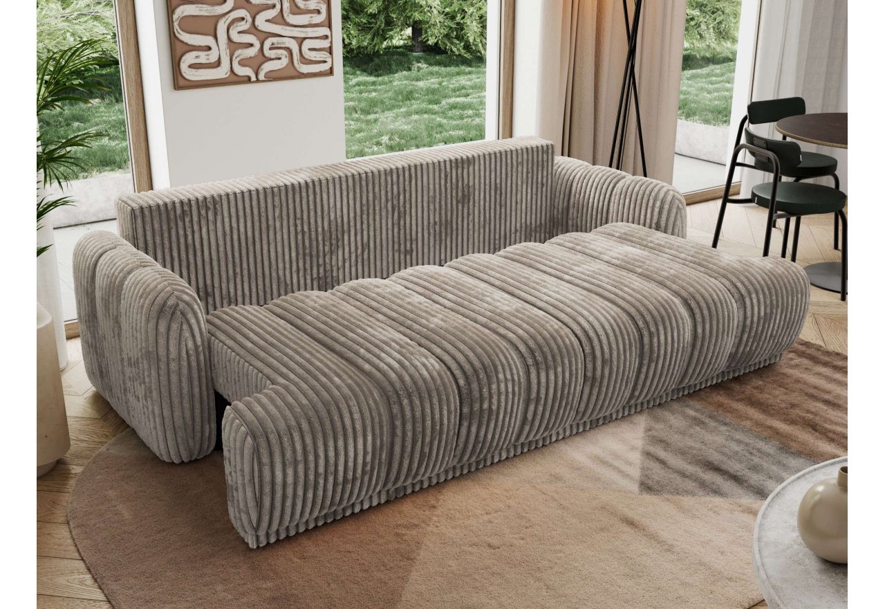 Sofa ACCORIDO - jasnobrązowy, sztruks