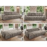 Sofa ACCORIDO - jasnobrązowy, sztruks