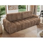 Sofa ACCORIDO - brązowy, sztruks