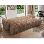 Sofa ACCORIDO - brązowy, sztruks