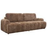 Sofa ACCORIDO - brązowy, sztruks