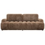 Sofa ACCORIDO - brązowy, sztruks
