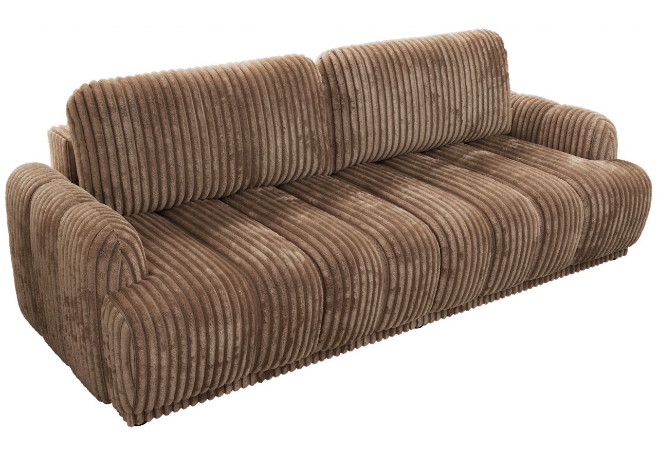 Sofa ACCORIDO - brązowy, sztruks