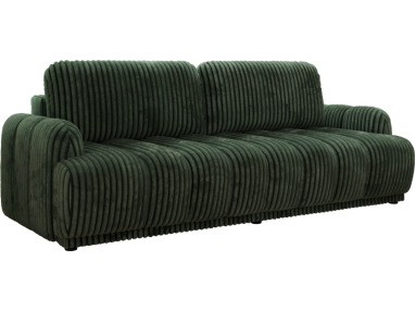 Sofa ACCORIDO - ciemnozielony, sztruks